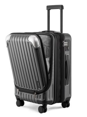 Hartschalen Koffer 36-42L Erweiterbar TSA Grau