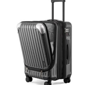 Hartschalen Koffer 36-42L Erweiterbar TSA Grau