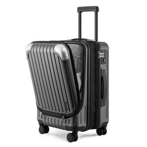 Hartschalen Koffer 36-42L Erweiterbar TSA Grau