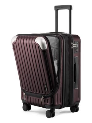 LEVEL8 Handgepäck Koffer 55 cm TSA 4 Rollen Rot