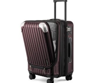 LEVEL8 Handgepäck Koffer 55 cm TSA 4 Rollen Rot