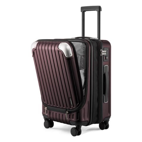 LEVEL8 Handgepäck Koffer 55 cm TSA 4 Rollen Rot