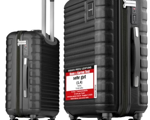 Travely Handgepäck Koffer 36L TSA 55x40x20 cm