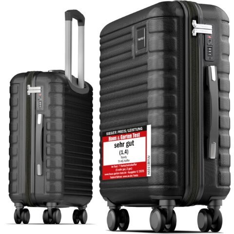 Travely Handgepäck Koffer 36L TSA 55x40x20 cm