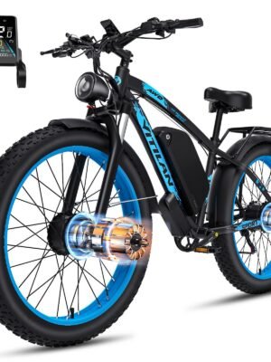 52V 25Ah Fat E-Bike 24"×4,0 Zoll E-Mountainbike – 7-Gang, Hochleistungs-Akku, E-MTB